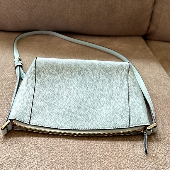 Kate Spade pebbled leather small crossbody bag Robins Egg Blue/Tiffany Blue - Picture 11 of 12